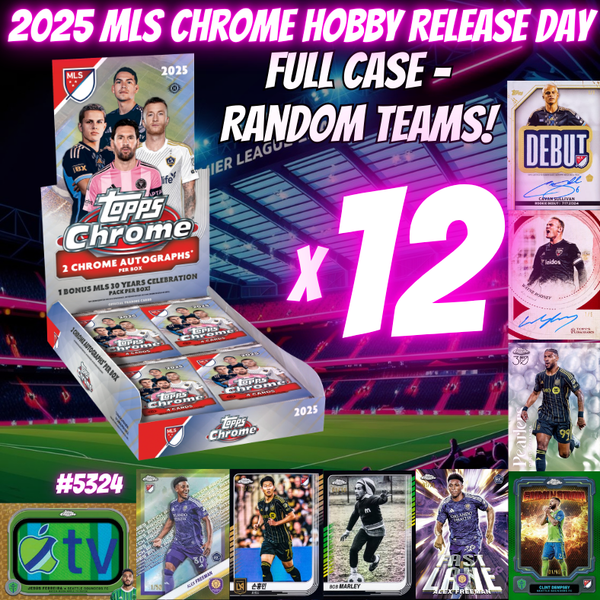 Break 5324 - 2025 MLS Chrome Hobby Release Day -FULL CASE - Random Teams!