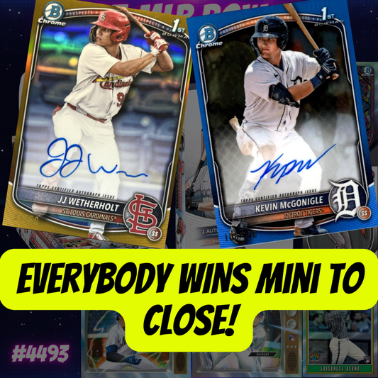 Everybody WINS Mini to CLOSE Break 4493 - 2025 MLB Bowman JUMBO x HOBBY - Pick Your Team!