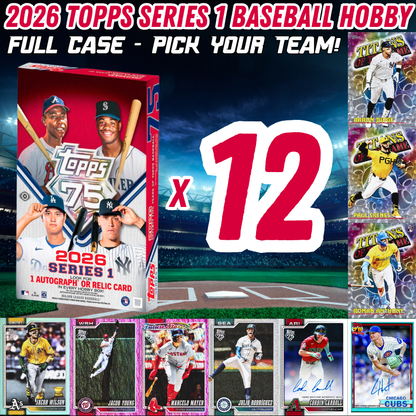 Break 5301 - 2026 Topps Series 1 Baseball Hobby - Full Case - Pick Your Team!