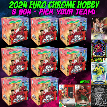 Break 3956 - 2024 Euro Chrome Hobby - 8 Box - Pick Your Nation!