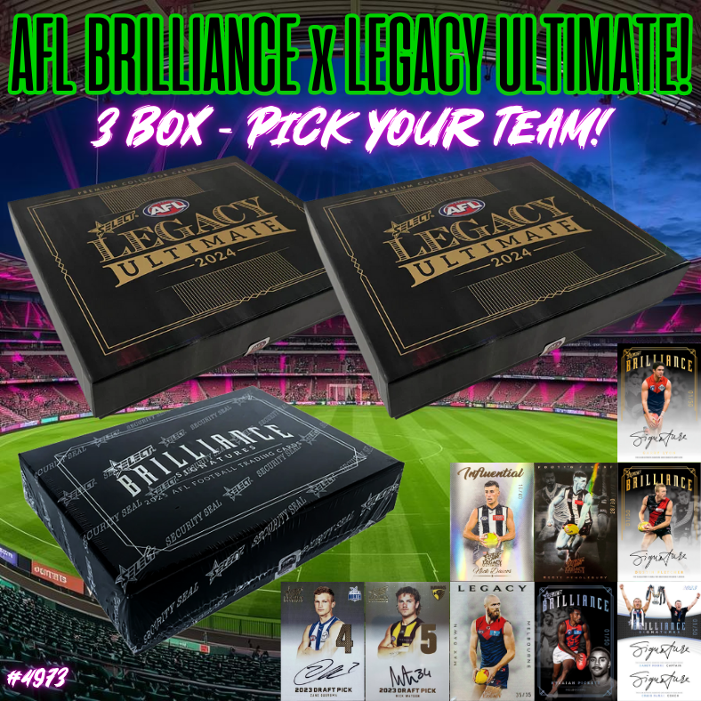 Break 4973 - AFL 2024 Legacy Ultimate x 2025 Brilliance Sig - Pick Your Team!