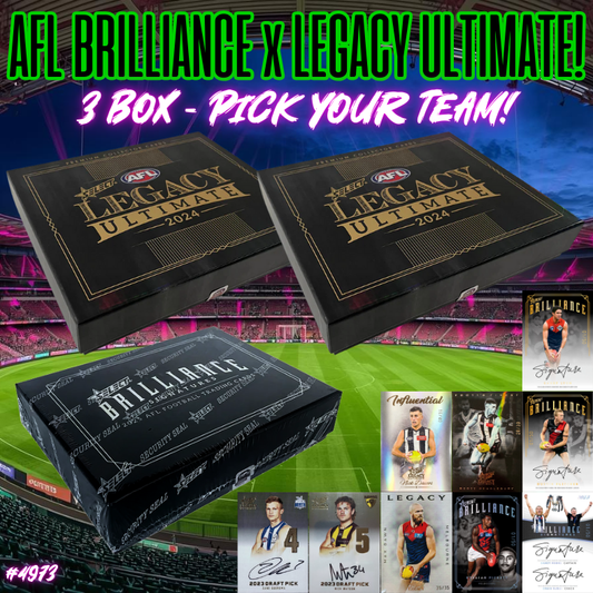 Break 4973 - AFL 2024 Legacy Ultimate x 2025 Brilliance Sig - Pick Your Team!