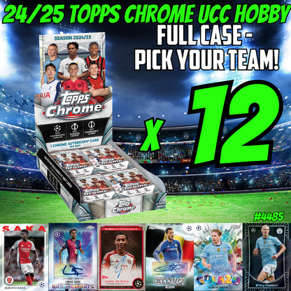 Break 4485 - NEW RELEASE - 24/25 Topps UCC Chrome HOBBY - FULL CASE - Pick Your Team!