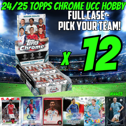 Break 4485 - NEW RELEASE - 24/25 Topps UCC Chrome HOBBY - FULL CASE - Pick Your Team!