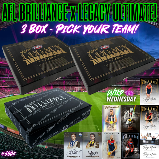 Break 5004 - AFL 2024 Legacy Ultimate x 2025 Brilliance Sig - Pick Your Team!