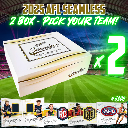 Break 5308 - Select 2025 AFL Seamless - 2 Box - Pick Your Team!