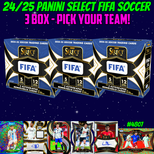 Break 4807 - 24/25 FIFA Select HOBBY - 3 BOX - Pick Your Team!