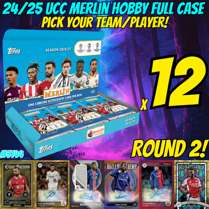 Break 5144 - 24/25 UCC Merlin Hobby FULL CASE - Pick Your Team/ Player! ROUND 2!
