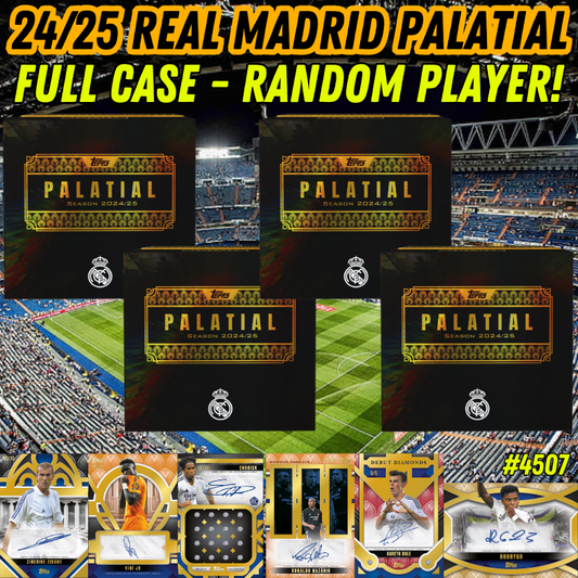 Break 4507 - 24/25 Topps Real Madrid Palatial - FULL CASE - Random Player!