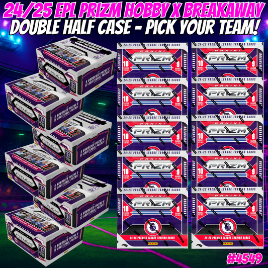 Break 4549 - 24/25 EPL Prizm Hobby x Breakway 16 Box - Pick Your Team/Player!