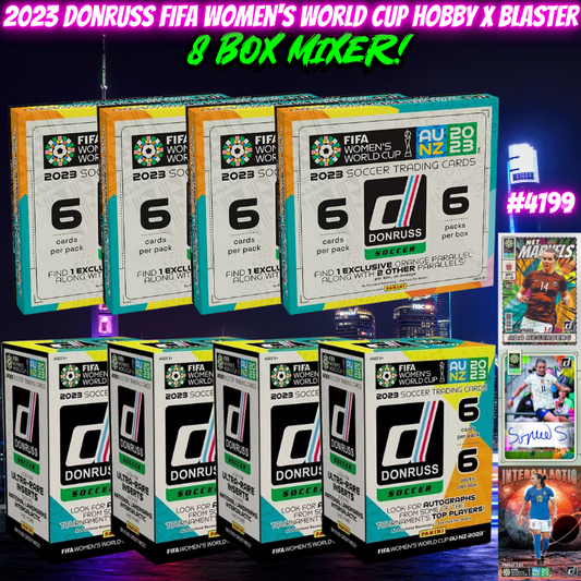 Break 4199 - 2023 Donruss FIFA Women's World Cup Hobby x Blaster 8 Box Mixer!