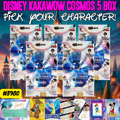 Break 3980 - 2023 Disney Kakwow Cosmos 5 Box HALF CASE - Pick Your Character/Movie!