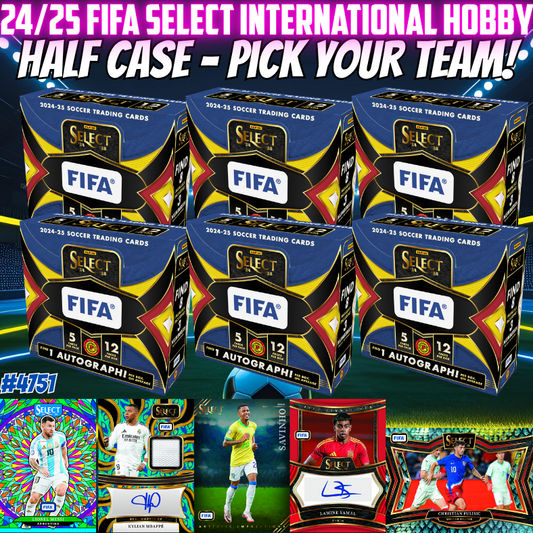 Break 4751 - 24/25 FIFA Select International Hobby - HALFCASE - Pick Your Team!