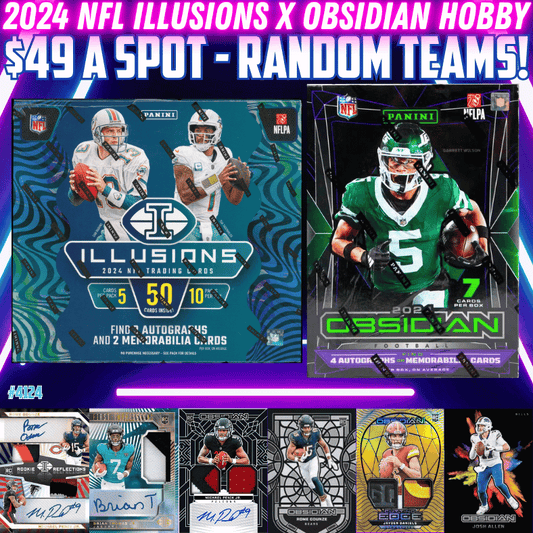 Break 4214 - 2024 NFL Illusions x Obsidian NFL Random Teams!