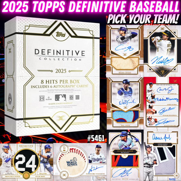 Break 5461 - 2025 Topps Definitive Baseball - Pick Your Team!