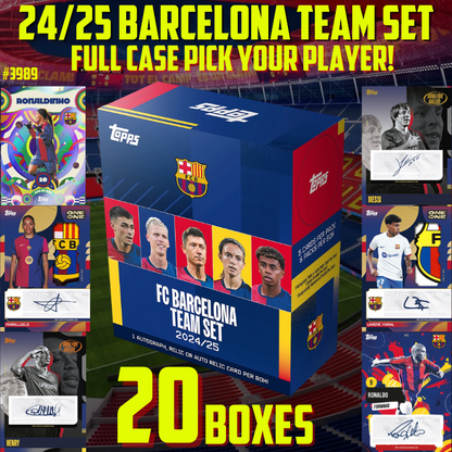 Break 3989 - 24/25 Barcelona Team Set - FULL CASE - 20 Boxes - Pick Your Player!