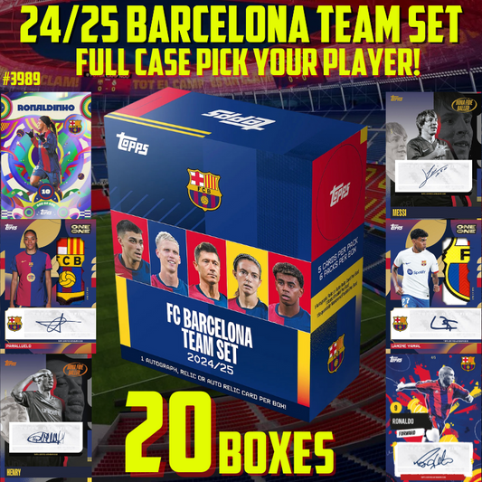 Break 3989 - 24/25 Barcelona Team Set - FULL CASE - 20 Boxes - Pick Your Player!