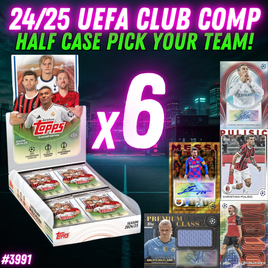 Break 3991 - 24/25 Topps UEFA Club Competition Hobby - Half Case - Pick Your Team!