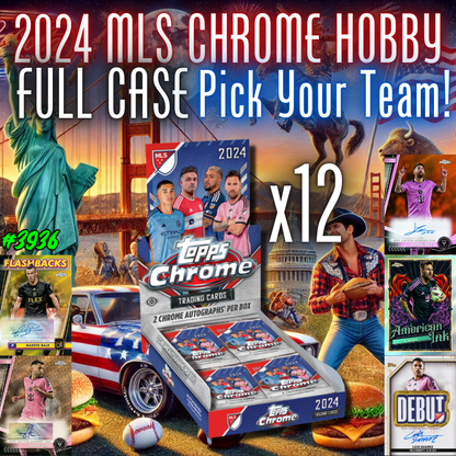 Break 3936 - 2024 Topps MLS Chrome - FULL CASE - Pick Your Team!