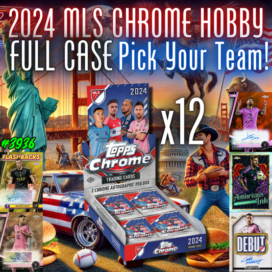 Break 3936 - 2024 Topps MLS Chrome - FULL CASE - Pick Your Team!