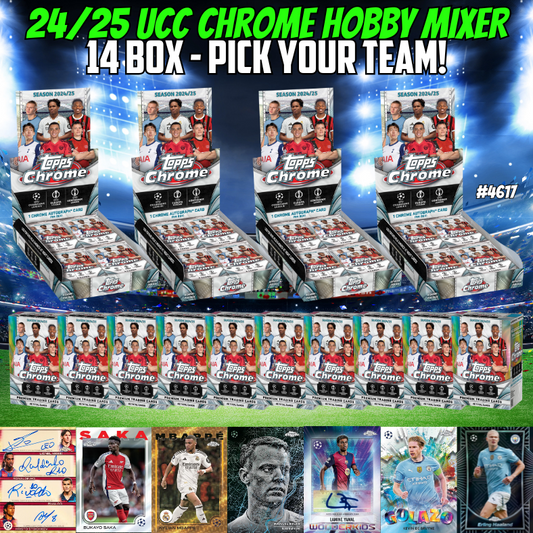 Break 4617 - 24/25 UCC Chrome Hobby x Value 16 Box Pick Your Team!