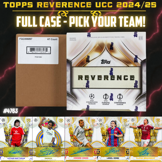 Break 4763 - NEW RELEASE - 24/25 Topps UEFA Club Comp Reverence FULL CASE - Pick Your Team!