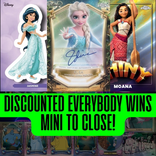 DISCOUNTED EVERYBODY WINS MINI TO CLOSE Break 5037 - 2025 Disney Wonder Hobby - Pick Your Characters!