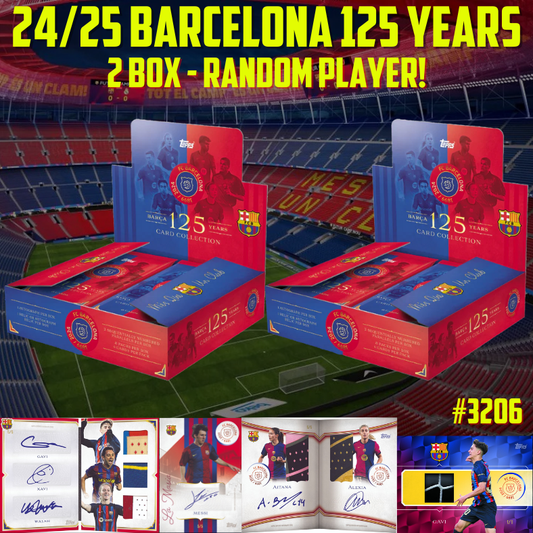 Break 4206 - 24/25 Topps Barcelona 125 Years - 2 Box - Random Player!