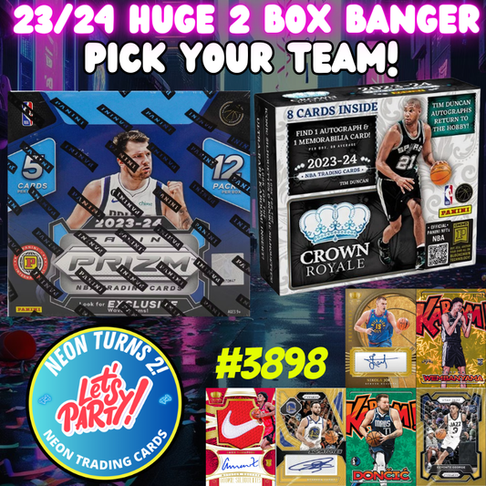 Break 3898 - NBA 23/24 Prizm Int. Hobby x Crown Royale Hobby - Pick Your Team!