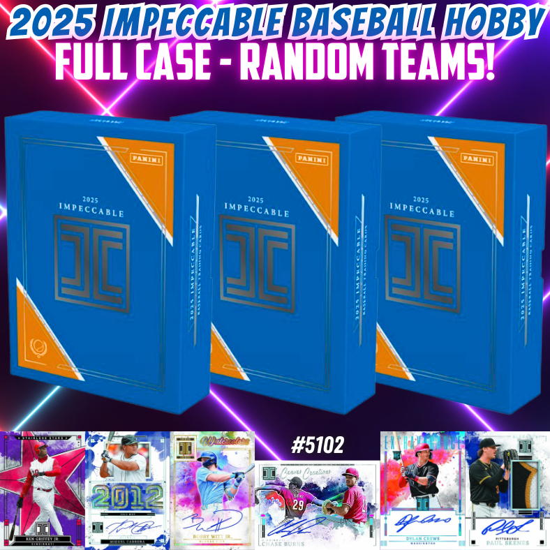 Break 5102 - 2025 Impeccable Baseball - FULL CASE - Random Teams!