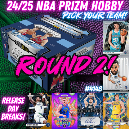 Break 4148 - NBA 24/25 Prizm HOBBY - RELEASE DAY - Pick Your Team ROUND 2!