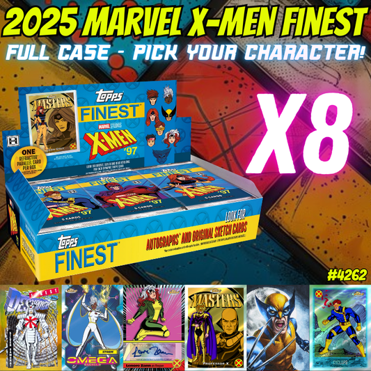 Break 4262 - 2025 Marvel X-Men Finest Hobby FULL CASE - Pick Your Character!