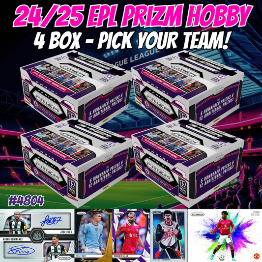 Break 4804 - 24/25 EPL Prizm HOBBY - 4 Box Pick Your Team!