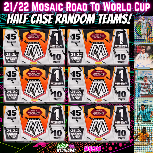 Break 5060 - 21/22 Mosaic Road To World Cup HOBBY - Half Case Random Teams!