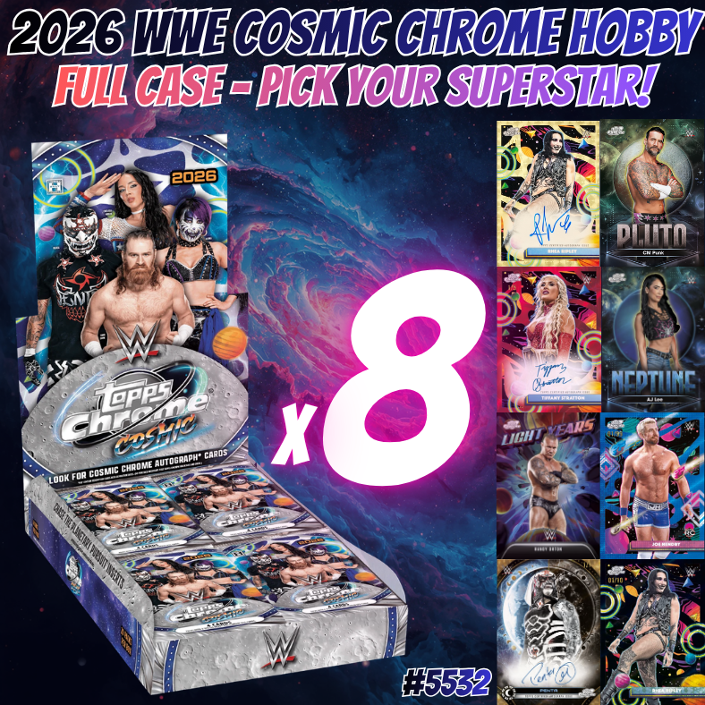 Break 5532 -  2026 WWE Cosmic Chrome FULL CASE - Pick Your Superstar!