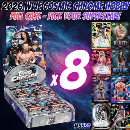 Break 5532 -  2026 WWE Cosmic Chrome FULL CASE - Pick Your Superstar!