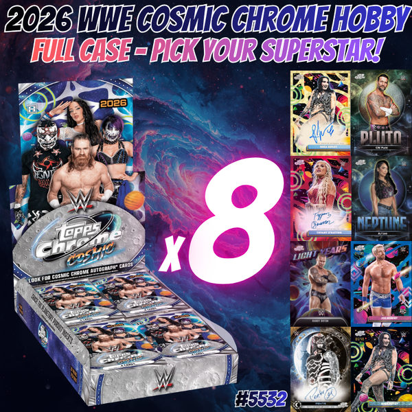 Break 5532 -  2026 WWE Cosmic Chrome FULL CASE - Pick Your Superstar!