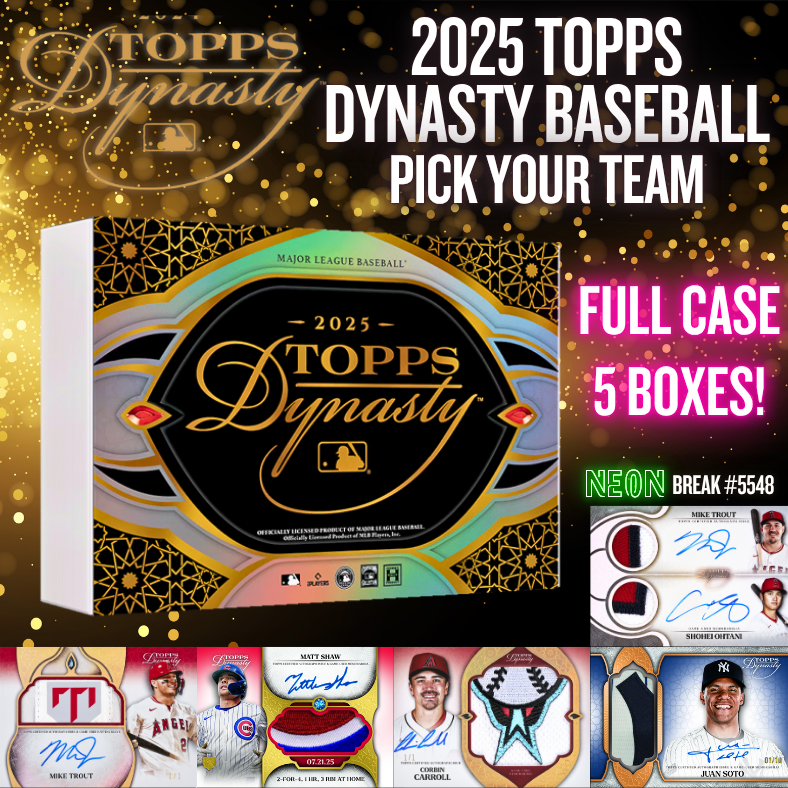 Break 5548 - 2025 Topps Dynasty Baseball - FULLCASE - 5 Box - Pick Your Team!