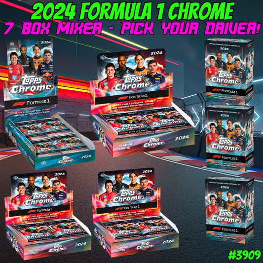 Break 3909 - 2024 Formula 1 Chrome - 7 Box Mixer - Pick Your Team