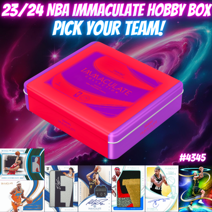 Break 4345 - 23/24 NBA Immaculate Hobby Box - PICK YOUR TEAM!