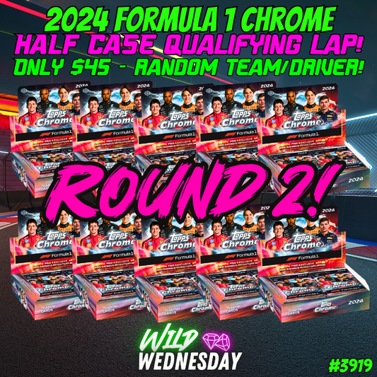 Break 3919 - 2024 Formula 1 Chrome Qualifying Lap - HALF CASE - Random Team / Driver ROUND 2
