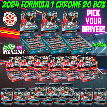 Break 3944 - 2024 F1 Chrome Hobby x Qualifying Lap 20 Box Mixer - Pick Your Driver!
