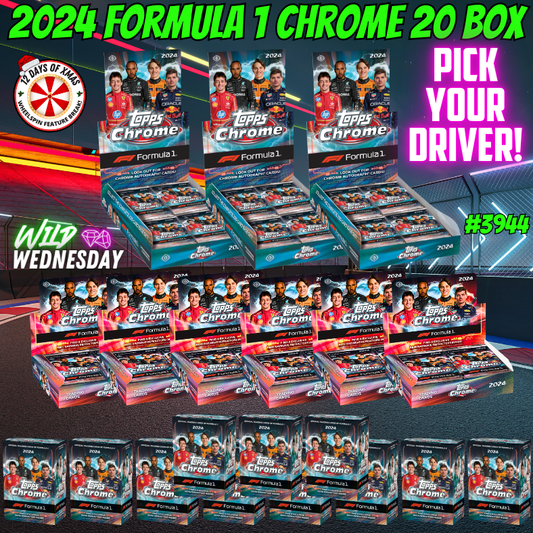 Break 3944 - 2024 F1 Chrome Hobby x Qualifying Lap 20 Box Mixer - Pick Your Driver!