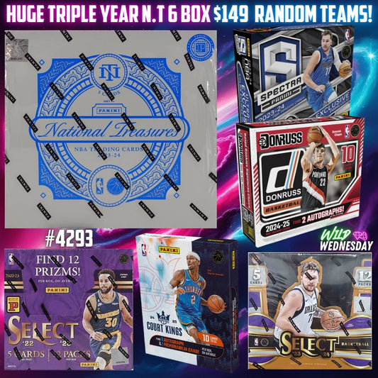 Break 4293 - HUGE Triple Year National Treasures 6 Box Monster Mixer