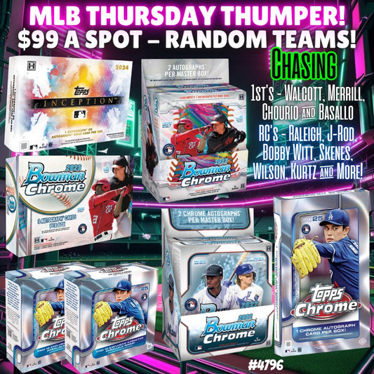 Break 4796 - Triple Year MLB Thursday 7 Box Thumper - Random Teams!