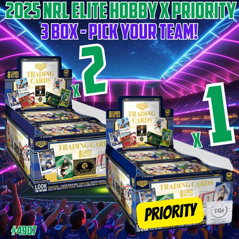 Break 4907 - 2025 NRL Elite Hobby x Priority 3 Box- Pick Your Team ...