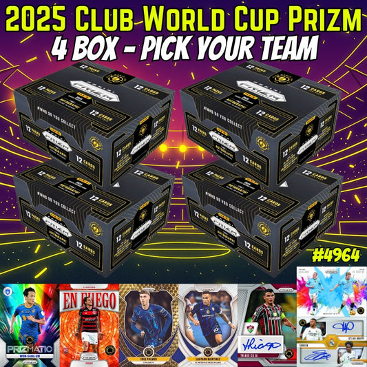 Break 4964 - 2025 Club World Cup Prizm -  4 Box - Pick Your Team!