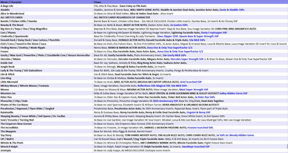 Break 5016 - The Last Hoorah - 2025 Disney Chrome Hobby - HALF CASE - Pick Your Characters!