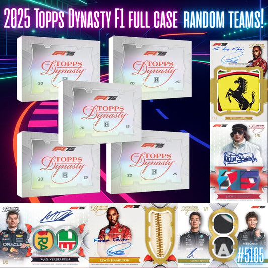 Break 5105 - 2025 Topps Dynasty Formula 1 - FULL CASE - Random Driver!