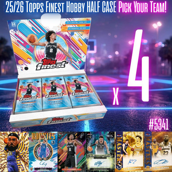 Break 5341 - 25/26 NBA Finest - RELEASE DAY HALF CASE - Pick Your Team!